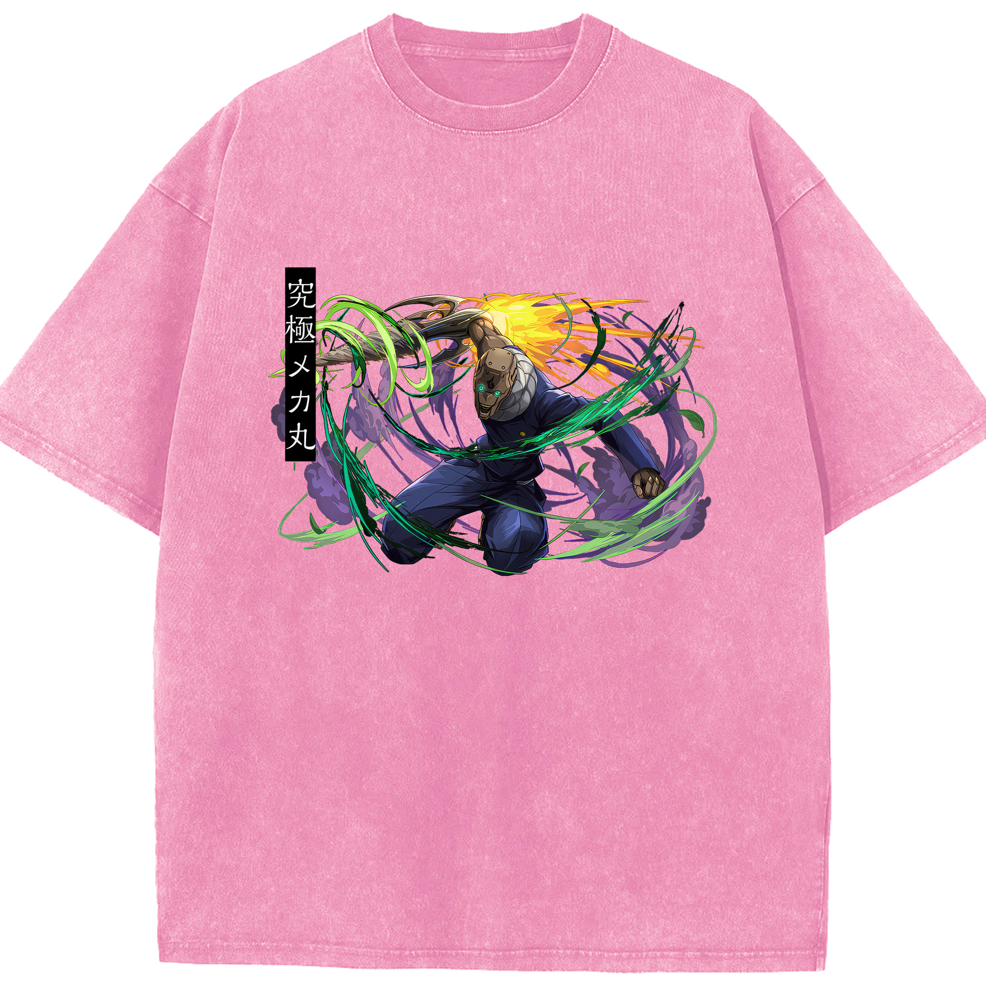 （画像用） 呪術廻戦 Jujutsu Kaisen 綿100% ヴィンテージ風 半袖Tシャツ（フロントプリント）